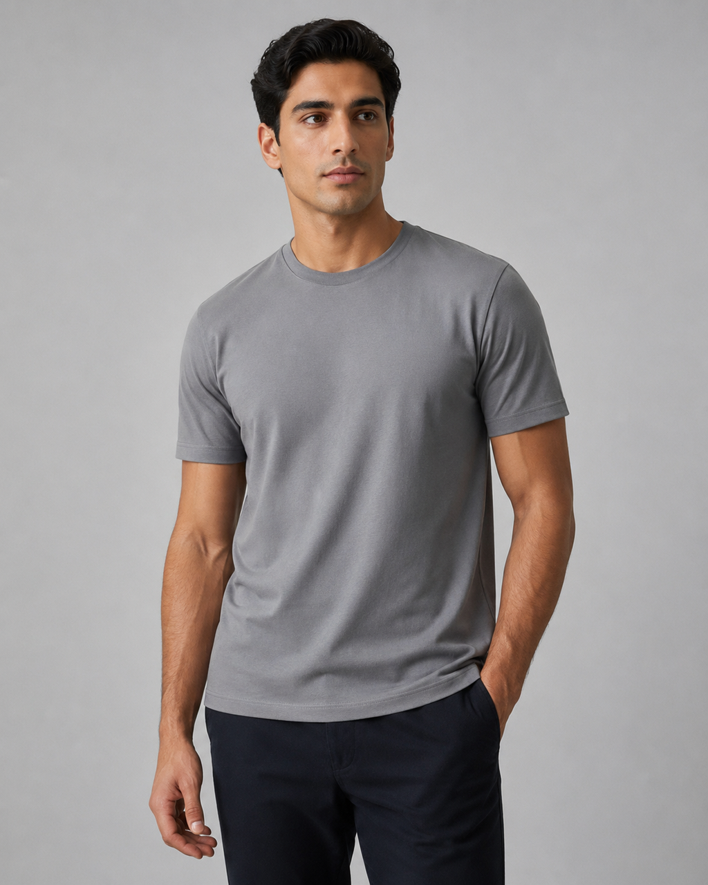 T-Shirt Erkek Gri - Hellest ürün fotoğrafı