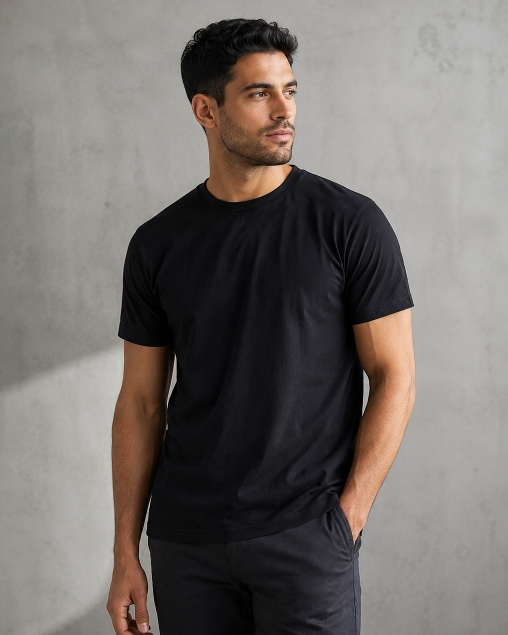 T-Shirt Erkek Siyah - Hellest ürün fotoğrafı