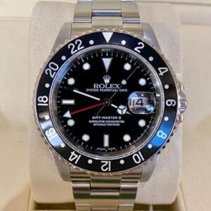 40mm Stainless Steel Black Bezel Date Year 2002 Model 16710
